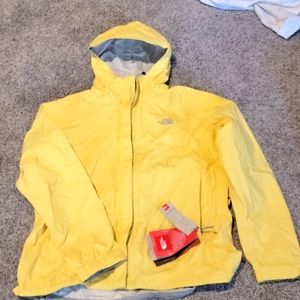 The North Face womens HyVent DT rain jacket - yellow large